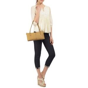 HOBO shoulder metallic gold NICCOLA SAFFIANO Leather Purse.